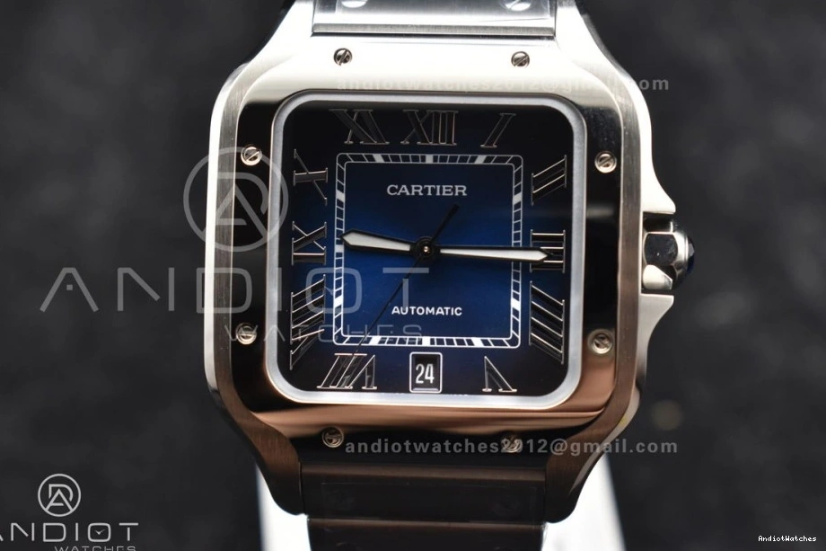 BVF V SS Blue Dial SmartLinks on 9015 de Colorful 1047 Santos 1:1 Cartier MIYOTA Edition SS Best 40mm Bracelet 1005